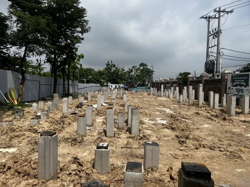 Dừng thi công khi gặp khó khăn trong việc xác định vị trí cọc