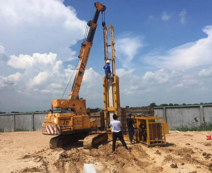 Vì sao ép cọc bê tông nền móng lại quan trọng