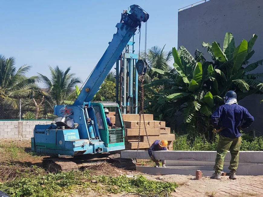 Lưu ý an toàn lao động khi tiến hành thi công ép cọc bê tông