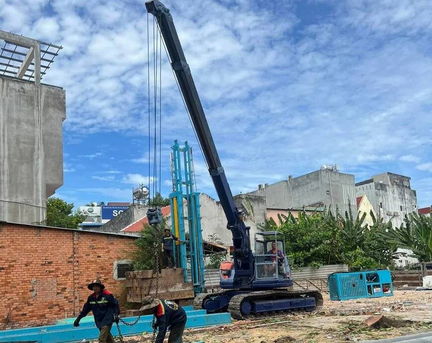 Ưu điểm khi thi công ép cọc bê tông cho các công trình